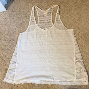 Lace-back tank